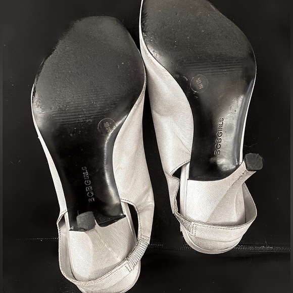 BCBG Silver Slingback Stiletto Sandal - Picture 3 of 12